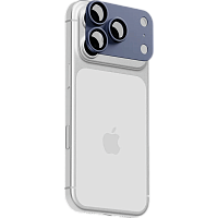 Защитное стекло для камер uBear Extreme Metal Full Cover Lens shield для iPhone 18 Pro Max (Glacier)